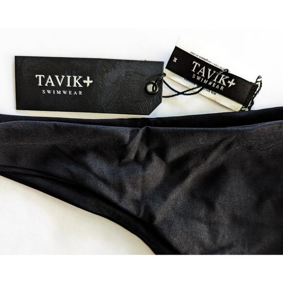 Side Tie Tavik Black Bikini Bottom - Picture 4 of 10